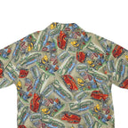 JUNCTION WEST Mens Beige Patterned Cotton Blend Shirt M Summer Casual