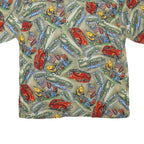 JUNCTION WEST Mens Beige Patterned Cotton Blend Shirt M Summer Casual