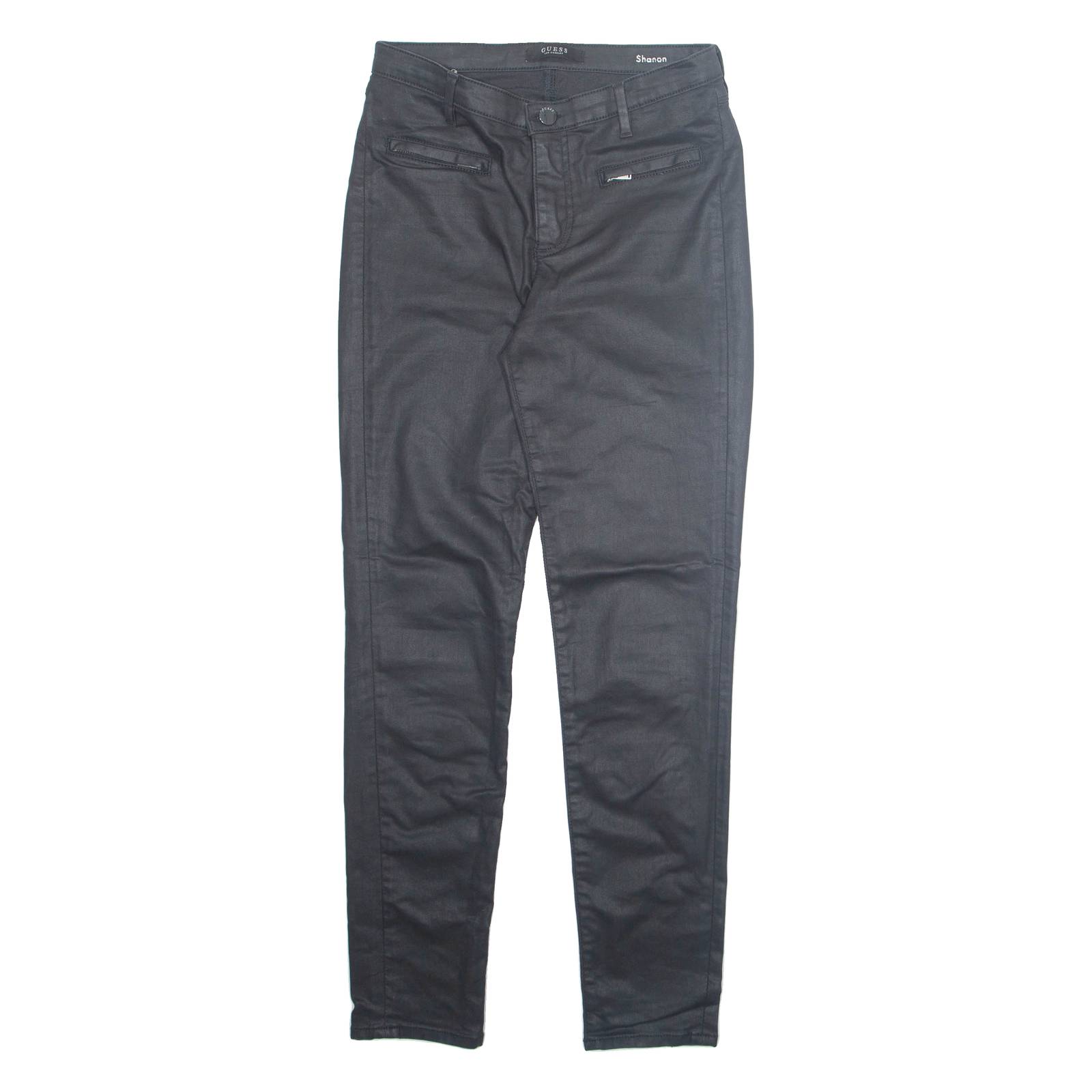 GUESS Womens Trousers Black Regular Tapered W28 L28