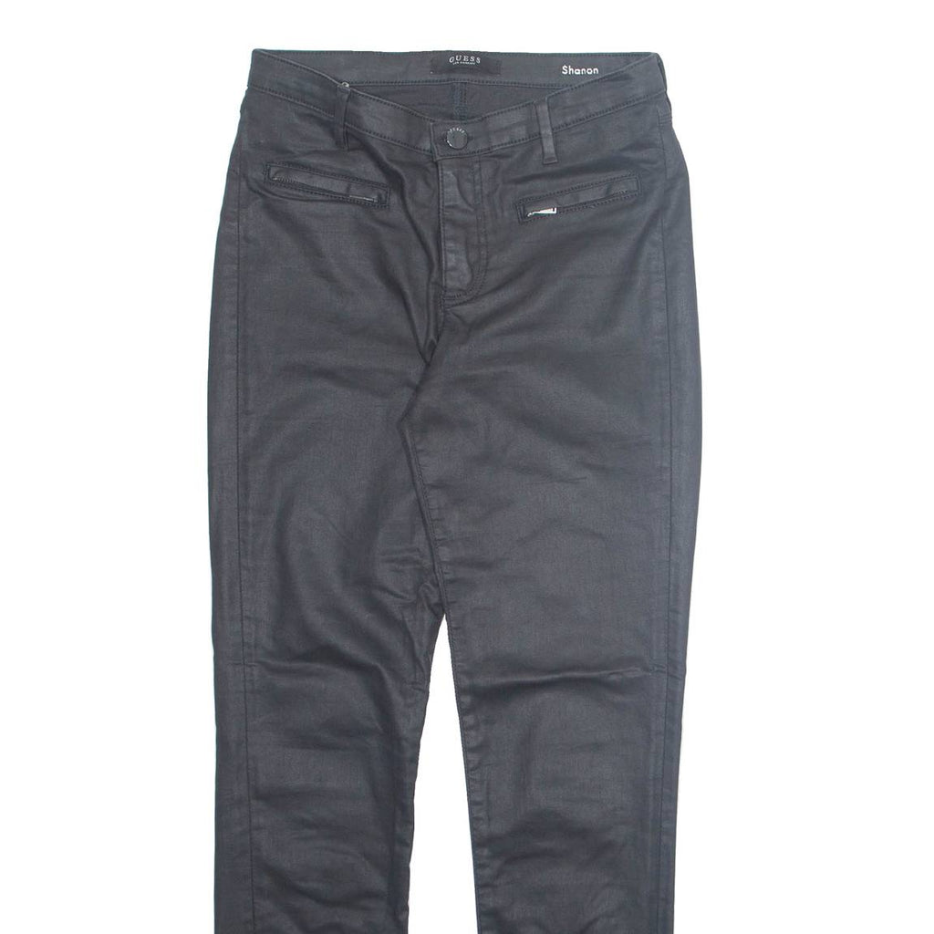 GUESS Womens Trousers Black Regular Tapered W28 L28