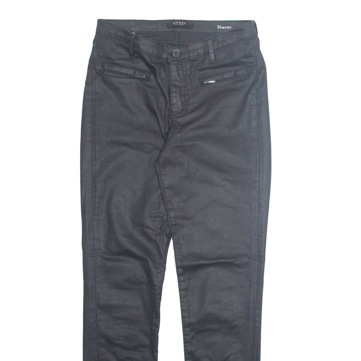 GUESS Womens Trousers Black Regular Tapered W28 L28