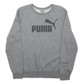 PUMA Mens Grey Crew Neck M Cotton Blend Casual Sweatshirt Pullover