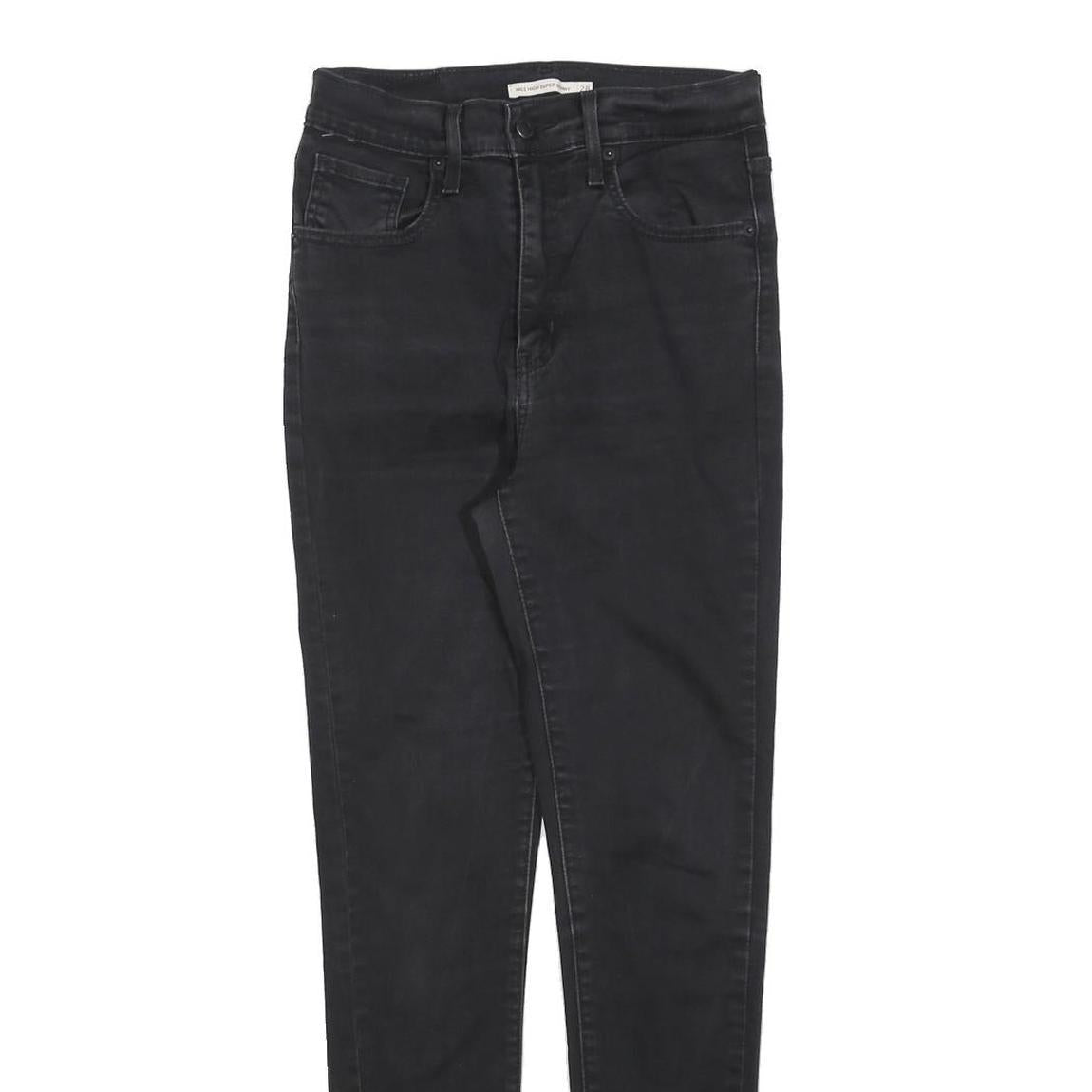 LEVI'S Womens Slim Black Skinny Denim Medium W28 L30 Stretch Jeans