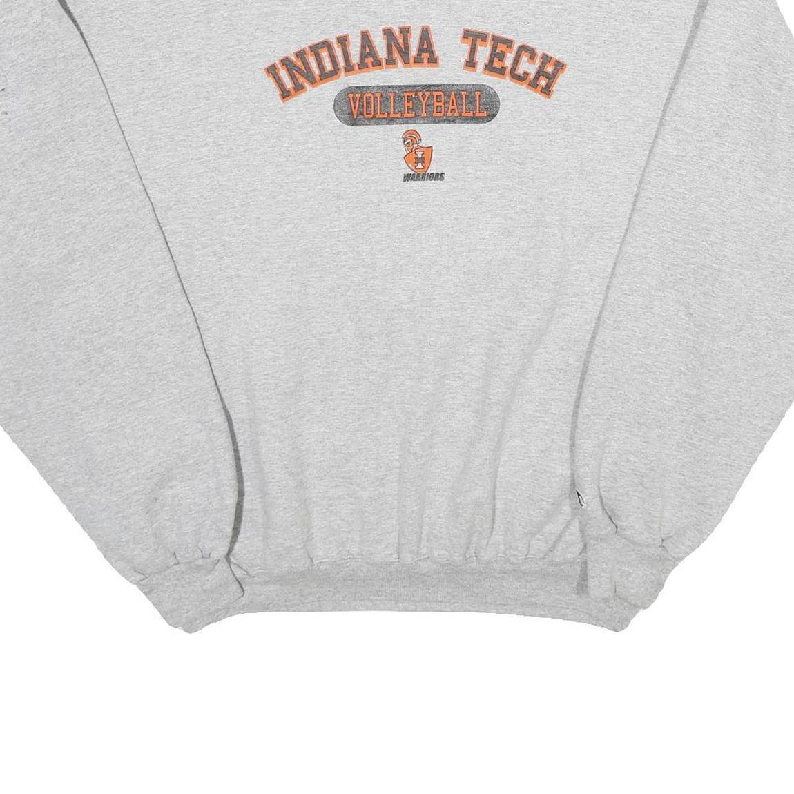 CHAMPION Mens Grey Indiana Tech Volleyball Crew Neck XL Sweater Casual Pullover