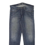 DICKIES Mens Jeans Blue Regular Straight Denim Medium W35 L30 Workwear