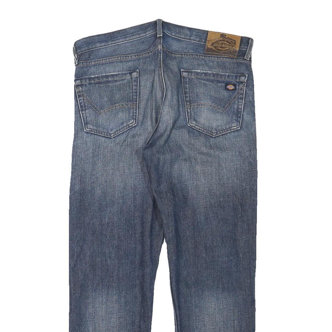 DICKIES Mens Jeans Blue Regular Straight Denim Medium W35 L30 Workwear