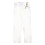 LEVI'S 501 Womens Jeans White Regular Straight Denim New With Tags W28 L40