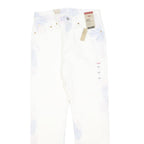 LEVI'S 501 Womens Jeans White Regular Straight Denim New With Tags W28 L40