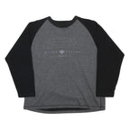 HARLEY DAVIDSON Mens Grey & Black Crew Neck M Cotton Blend Sweatshirt Motorcycle