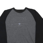 HARLEY DAVIDSON Mens Grey & Black Crew Neck M Cotton Blend Sweatshirt Motorcycle