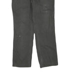 CARHARTT Mens Cotton Blend Black Regular Straight Trousers W36 L29 Workwear Zip