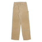 CARHARTT Womens Cotton Beige Relaxed Straight Trousers W27 L29 Workwear Utility