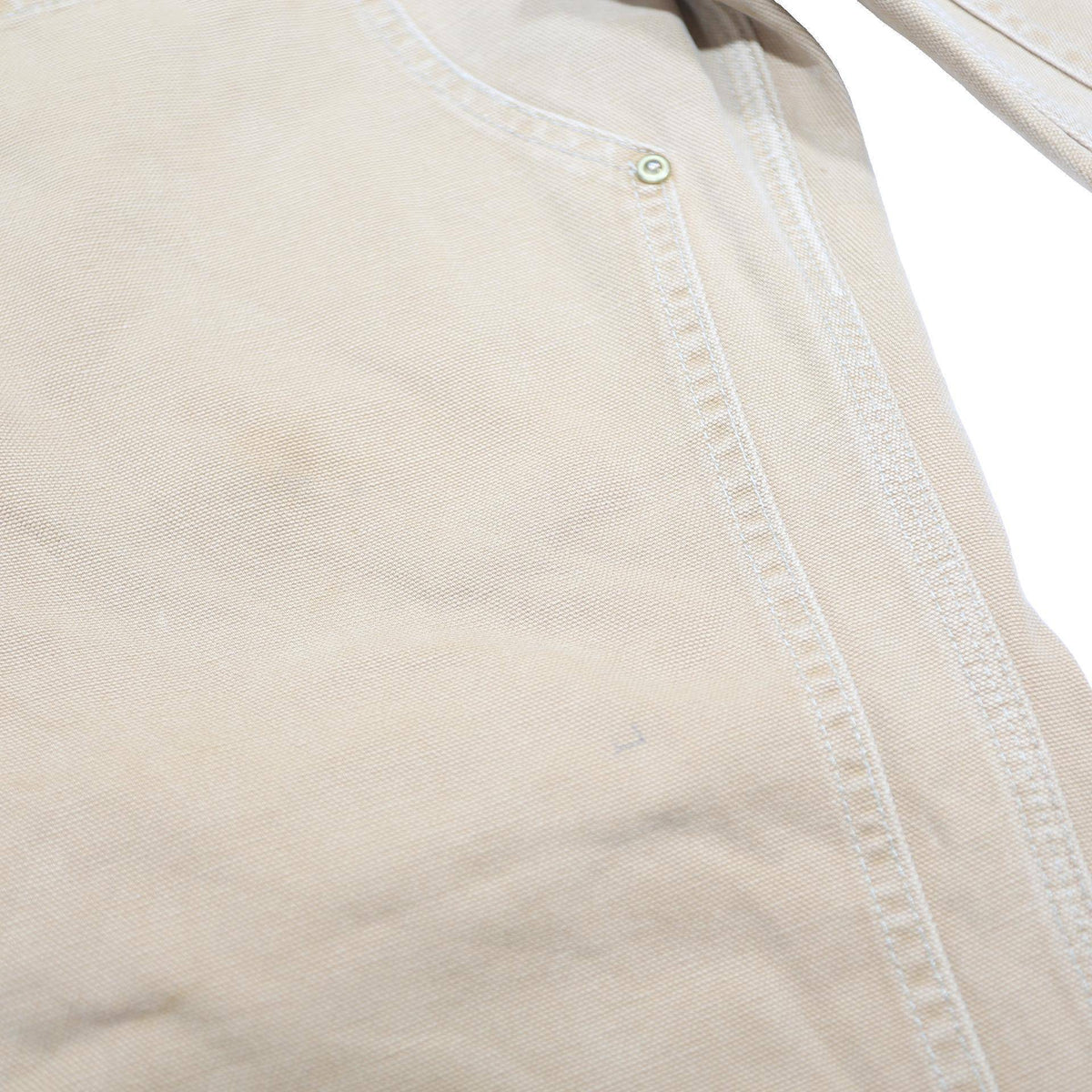 CARHARTT Womens Cotton Beige Relaxed Straight Trousers W27 L29 Workwear Utility