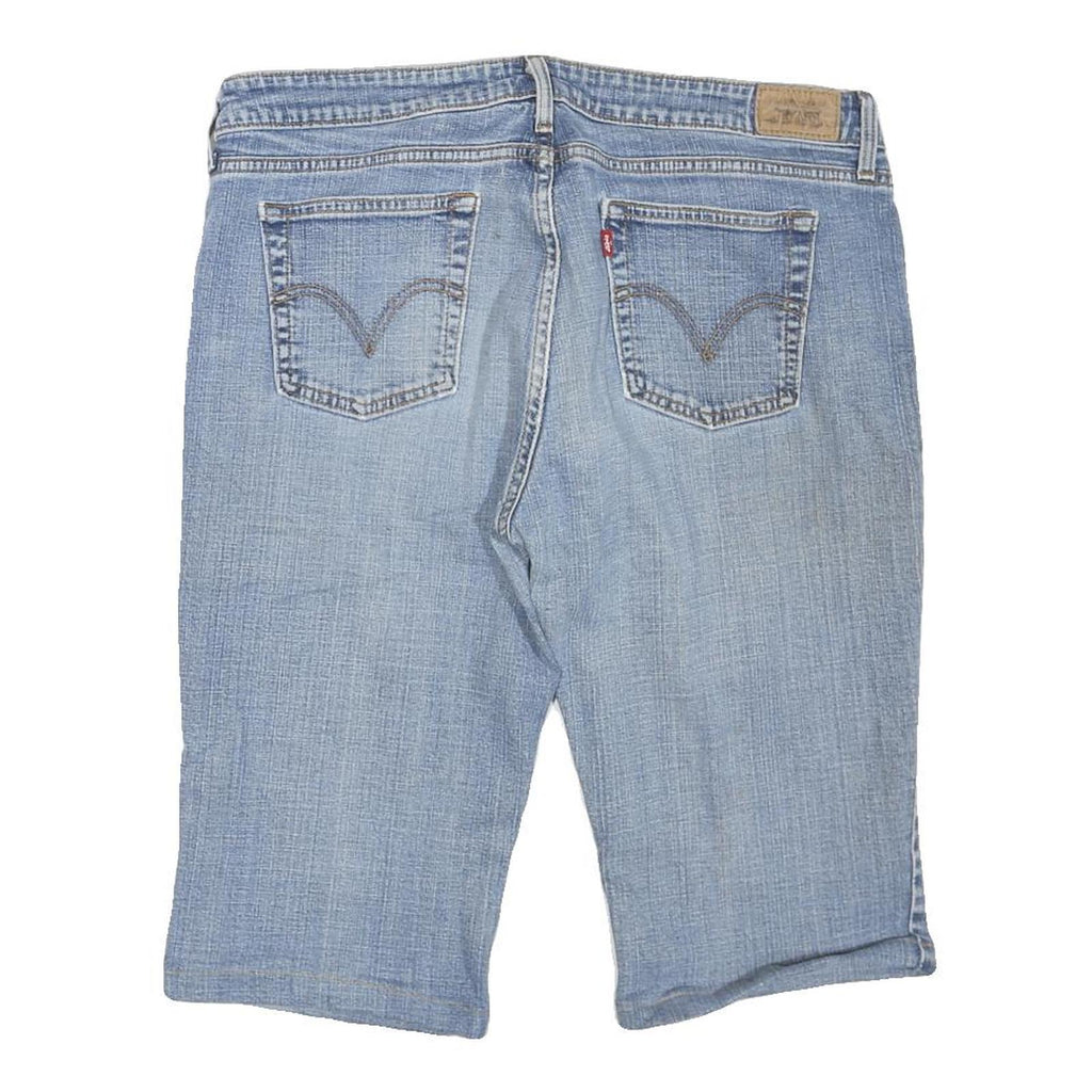 LEVI'S Womens Denim Blue Casual Shorts XL W38 Cotton Blend Regular Fit