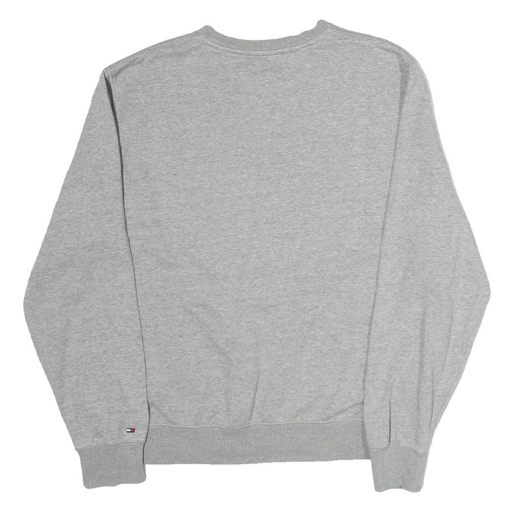 TOMMY HILFIGER Mens Grey Crew Neck M Cotton Sweatshirt Casual Pullover