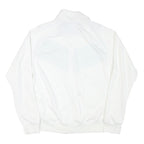 NIKE Mens White & Green Track Jacket XL Polyester Blend Zip Sportswear