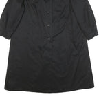 GRAZIL SPEZIAL Womens Black Classic Jacket XL Polyester Blend Button Closure