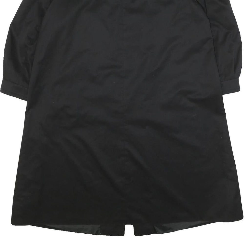 GRAZIL SPEZIAL Womens Black Classic Jacket XL Polyester Blend Button Closure