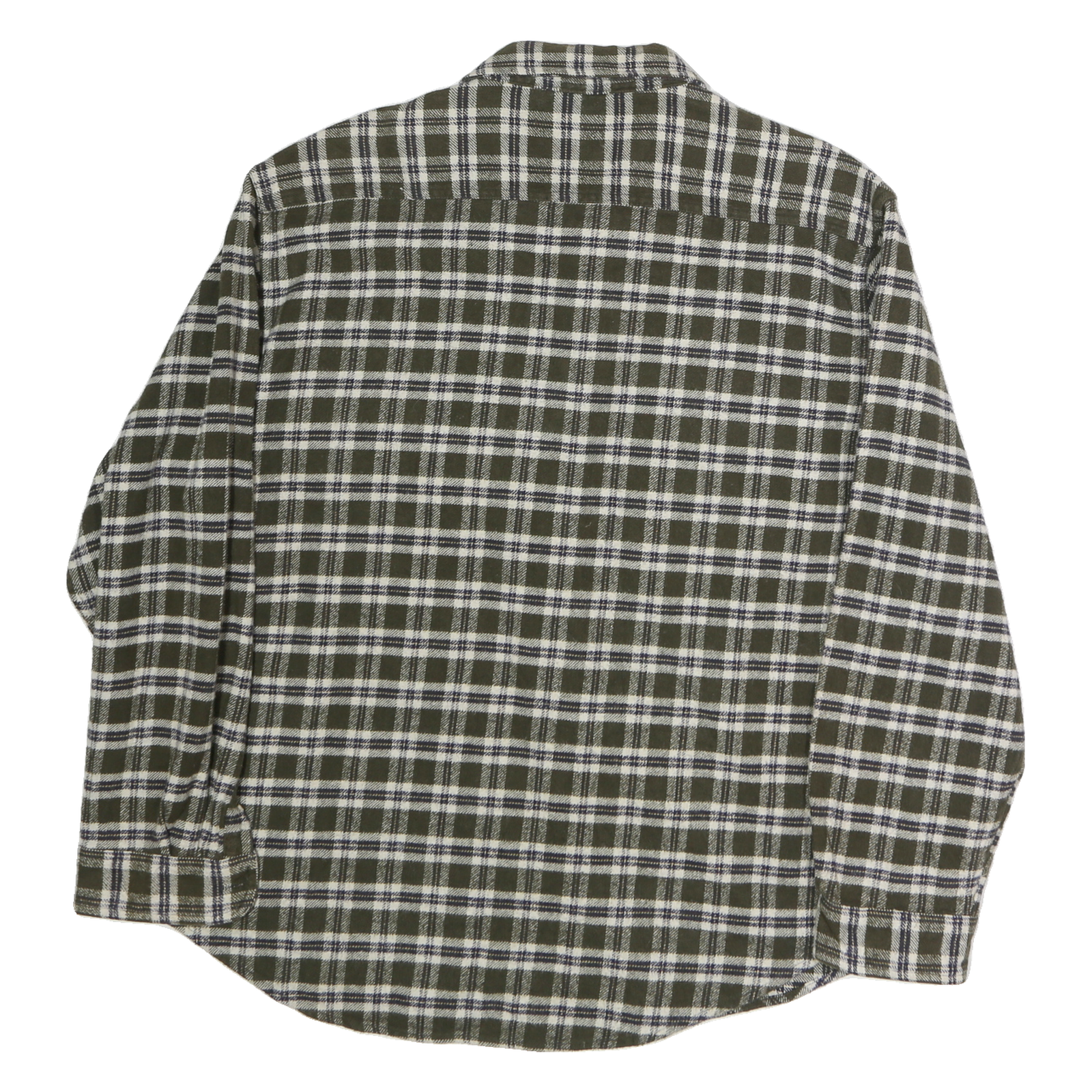 NORTHWEST OUTFITTERS Mens Green & White Check Shirt XL Casual Cotton Blend