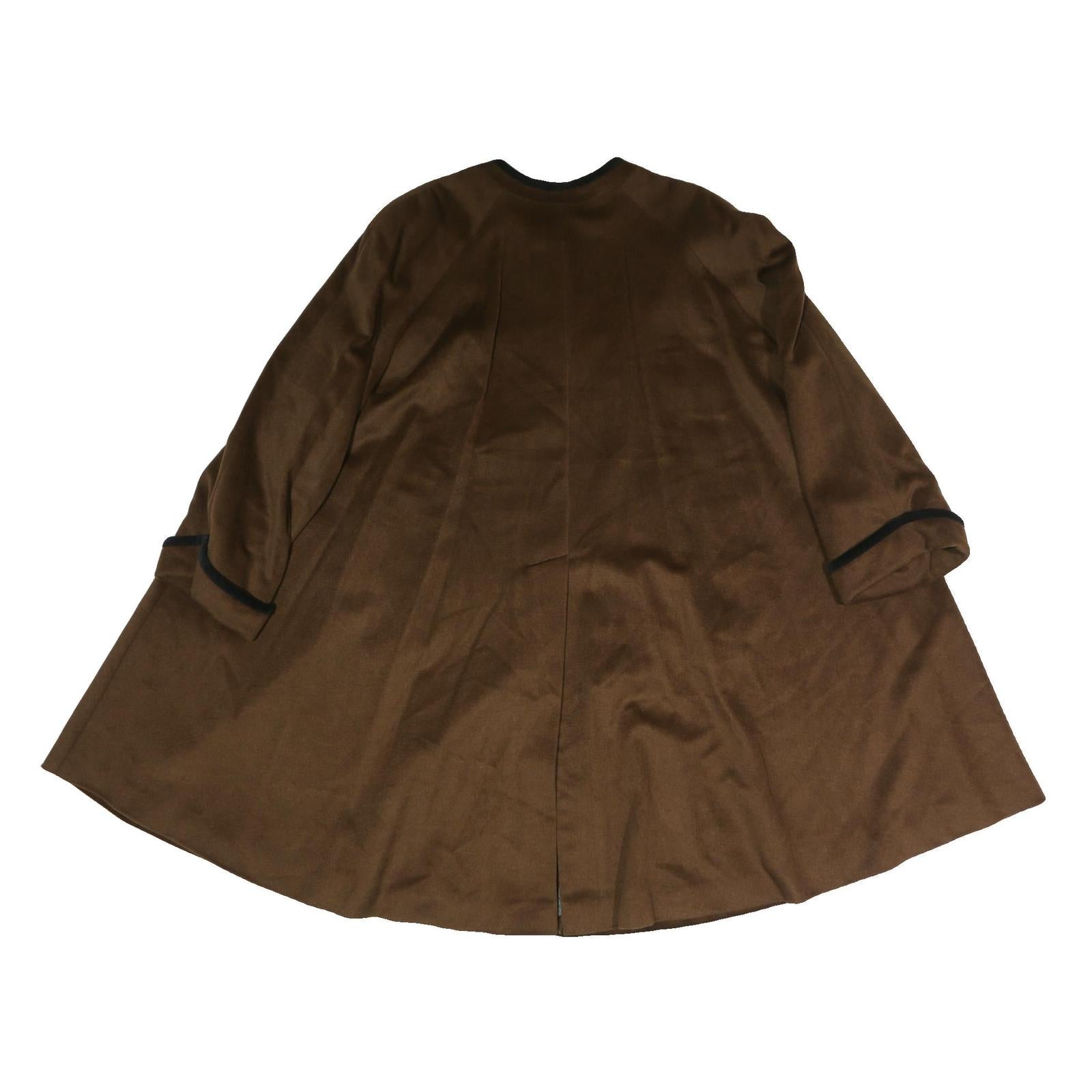 YELL Womens Brown Button Cotton Jacket L Classic Plain Stylish Outerwear