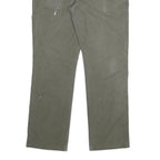 DICKIES Mens Cotton Blend Green Regular Straight Trousers W38 L34 Workwear Zip