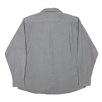 WRANGLER Mens Grey Cotton Blend Shirt XL Button Pockets Casual Classic