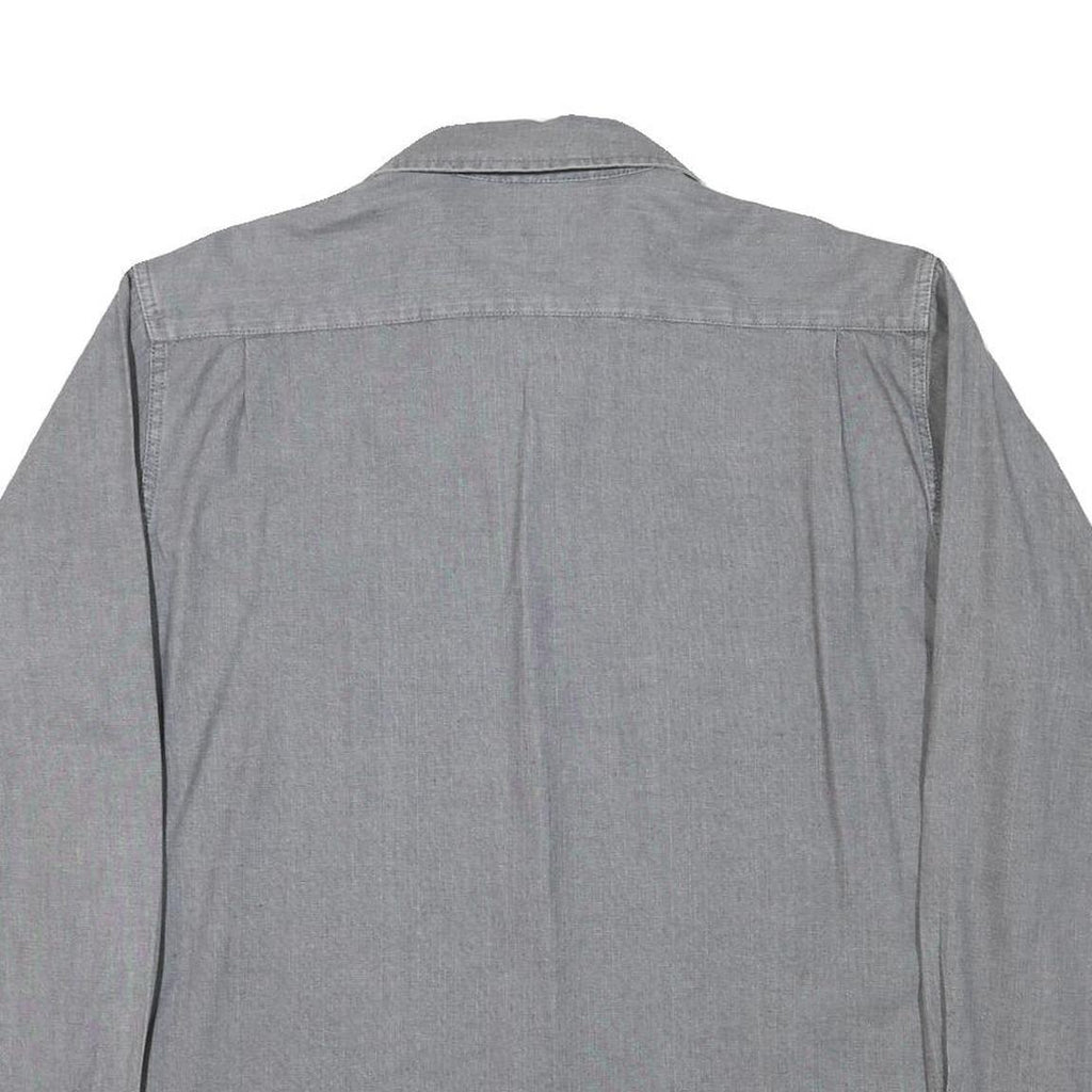 WRANGLER Mens Grey Cotton Blend Shirt XL Button Pockets Casual Classic