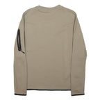 NIKE Mens Beige Sweatshirt Crew Neck S Lightweight Casual Pullover