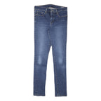 LEVI'S Womens Slim Blue Denim Slim Skinny Jeans W29 L30 Classic Cotton Blend Zip