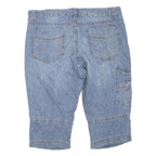 Mens Blue Casual Cotton Blend Shorts XL W42 Relaxed Fit Light Denim Style