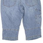 Mens Blue Casual Cotton Blend Shorts XL W42 Relaxed Fit Light Denim Style