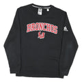 ADIDAS Mens Black Broncos Crew Neck S Cotton Blend Sweatshirt Pullover