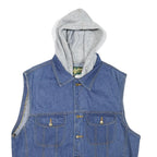 EAGLE RIDGE Mens Blue Denim Looney Tunes Jacket S Cotton Blend Button Closure