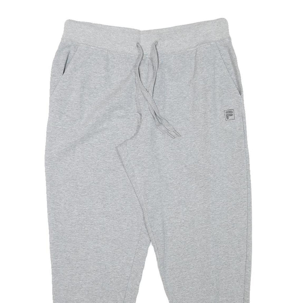 FILA Mens Joggers Grey Slim Tapered L W30 L26 Cotton Blend Casual Wear