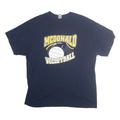 GILDAN Mens Navy Blue Volleyball Graphic T-Shirt XL Short Sleeve Crew Neck