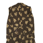BETTY BARCLAY Womens Brown & Beige Floral Shirt Dress Polyester Blend Long