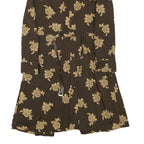 BETTY BARCLAY Womens Brown & Beige Floral Shirt Dress Polyester Blend Long