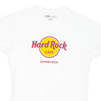 HARD ROCK CAFE Edinburgh Womens T-Shirt White 2XL