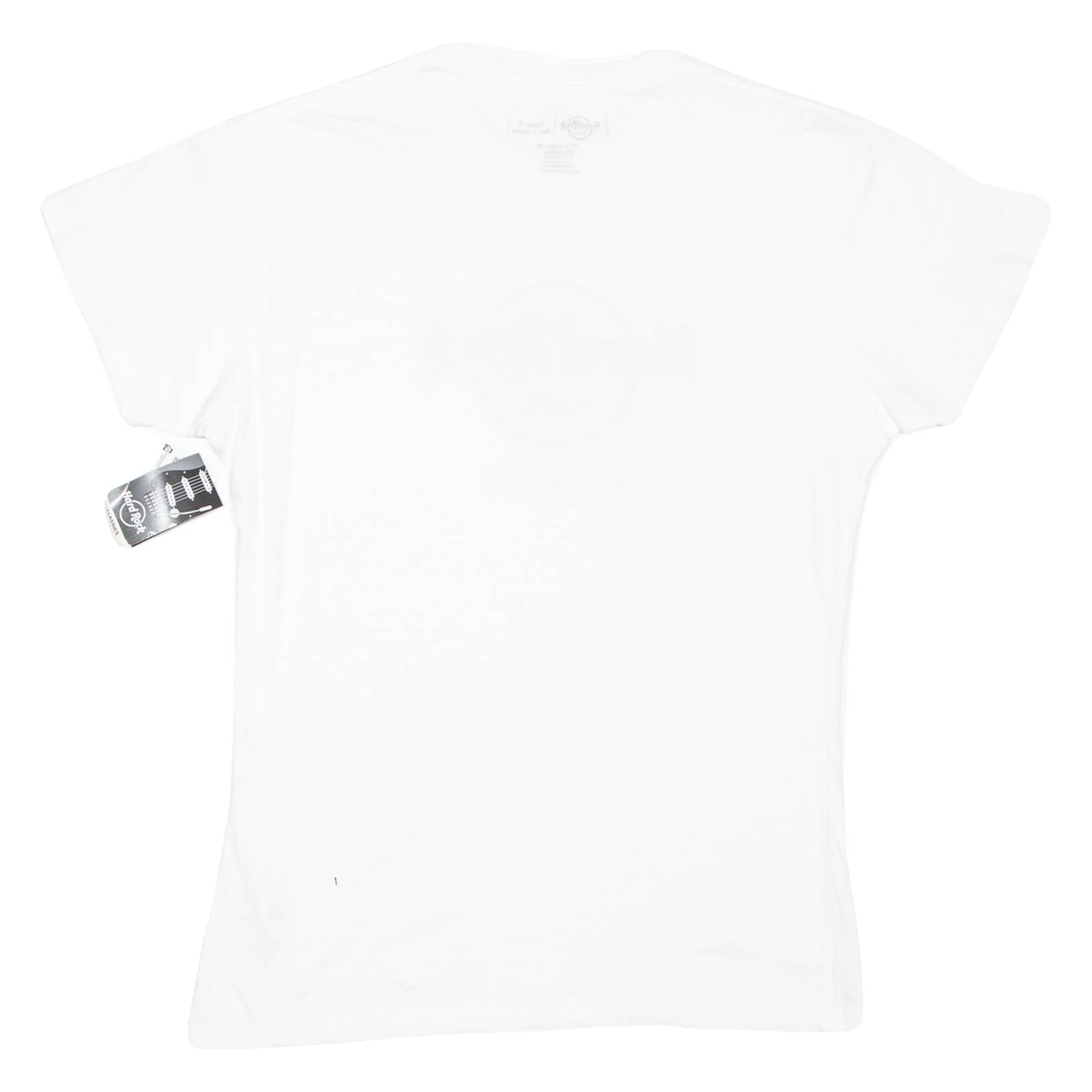 HARD ROCK CAFE Edinburgh Womens T-Shirt White 2XL