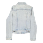 LEVI'S Womens Light Blue Denim Jacket S Cotton Blend Button Closure Classic Fit