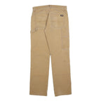 DICKIES Mens Slim Beige Jeans Denim W32 L30 Workwear Utility Zip Closure