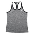 ADIDAS Womens Grey Sports Vest Sleeveless Scoop Neck Climalite S Activewear Gym