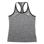 ADIDAS Womens Grey Sports Vest Sleeveless Scoop Neck Climalite S Activewear Gym