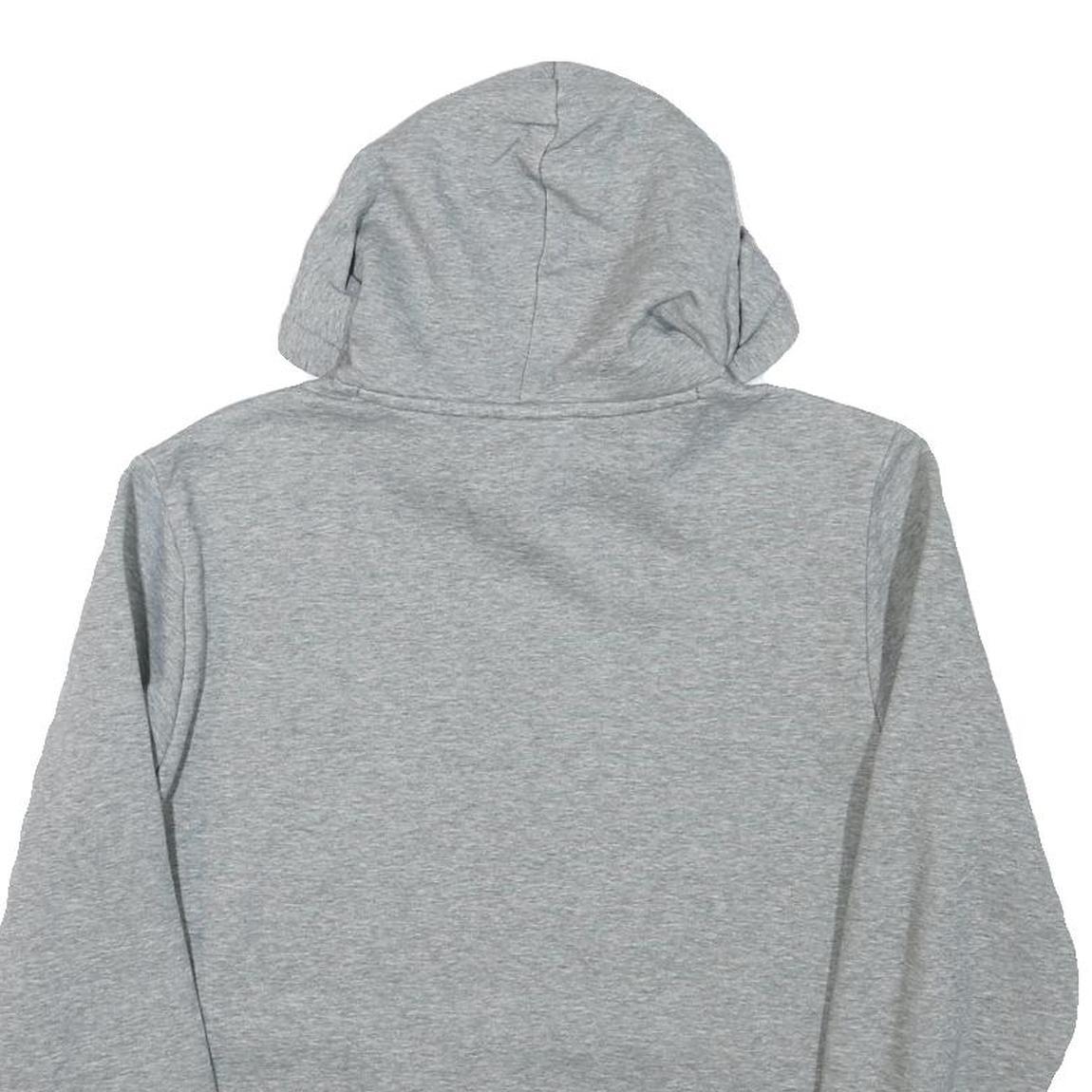 PUMA Mens Grey Hoodie S Cotton Blend Pullover Hooded Sweatshirt Logo