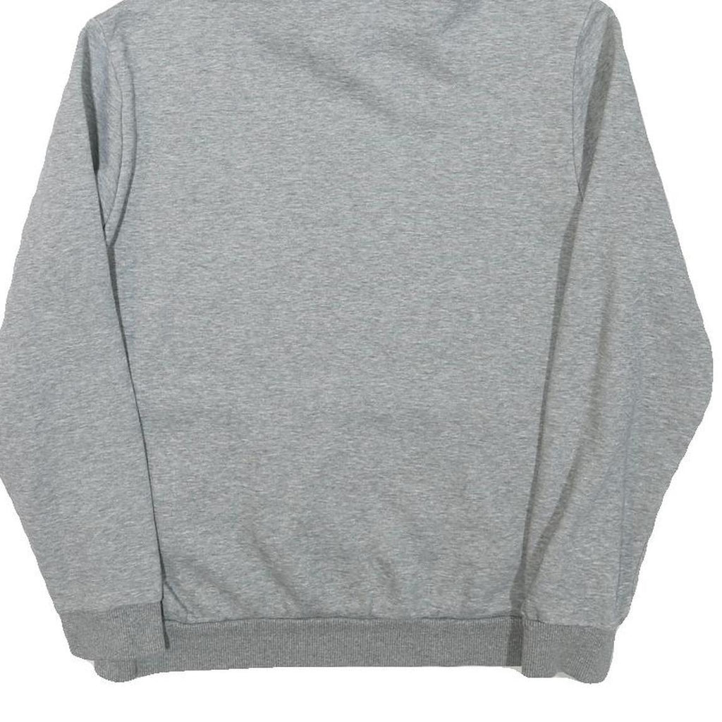 PUMA Mens Grey Hoodie S Cotton Blend Pullover Hooded Sweatshirt Logo