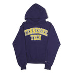 CHAMPION Mens Navy Blue Tennessee Tech Hoodie S Classic Cotton Blend Pullover
