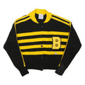 CHEERLEADERE DANZ TEAM Womens Black & Yellow Patterned Button Up Jumper S