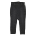 FREE PEOPLE Womens Jeans Black Regular Skinny Denim Medium W32 L23 Zip Closure