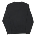 CHAMPION Mens Black Cotton Blend Crew Neck S Sweatshirt Classic Logo