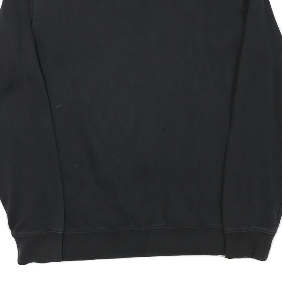 CHAMPION Mens Black Cotton Blend Crew Neck S Sweatshirt Classic Logo